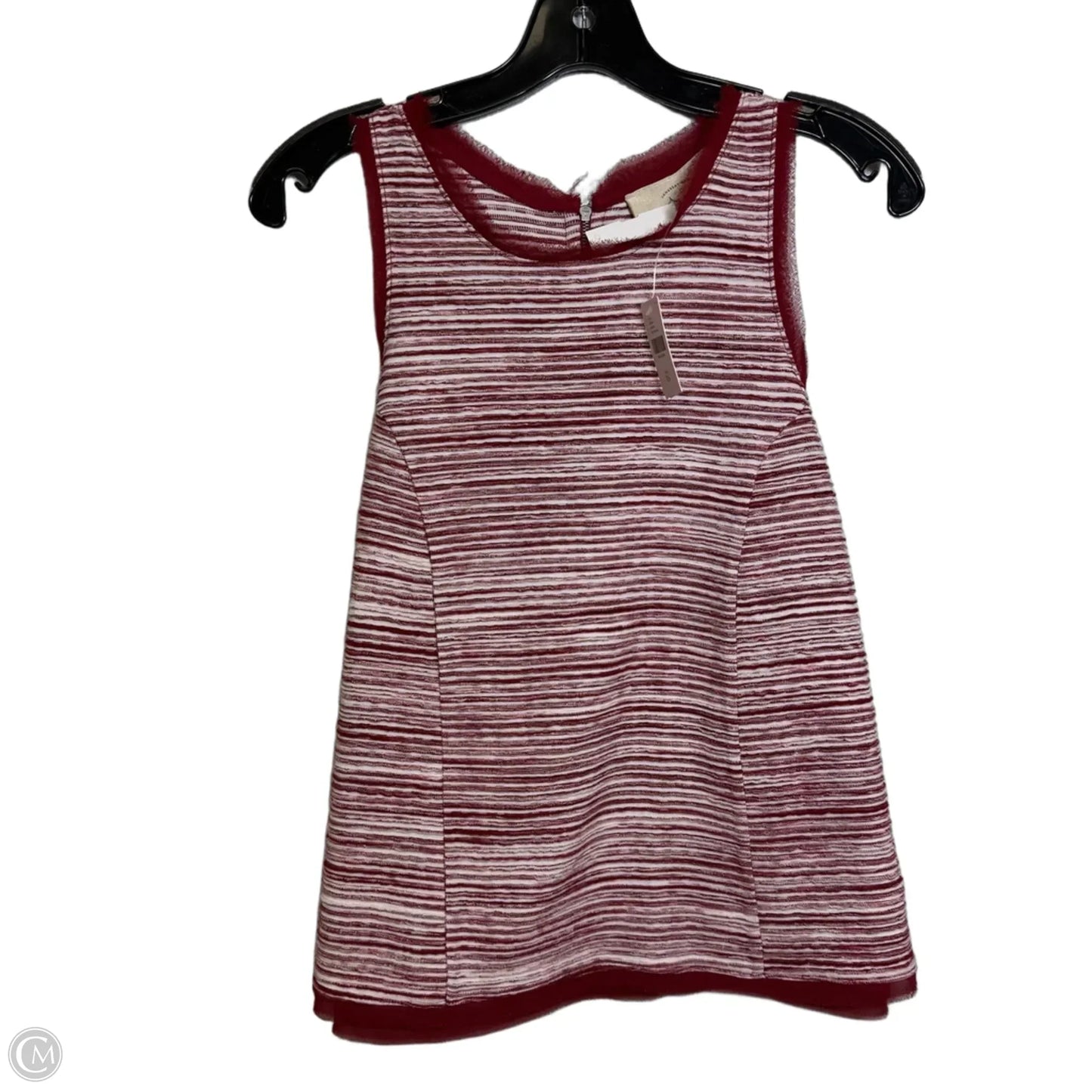 Top Sleeveless By Anthropologie In Red, Size: Xs