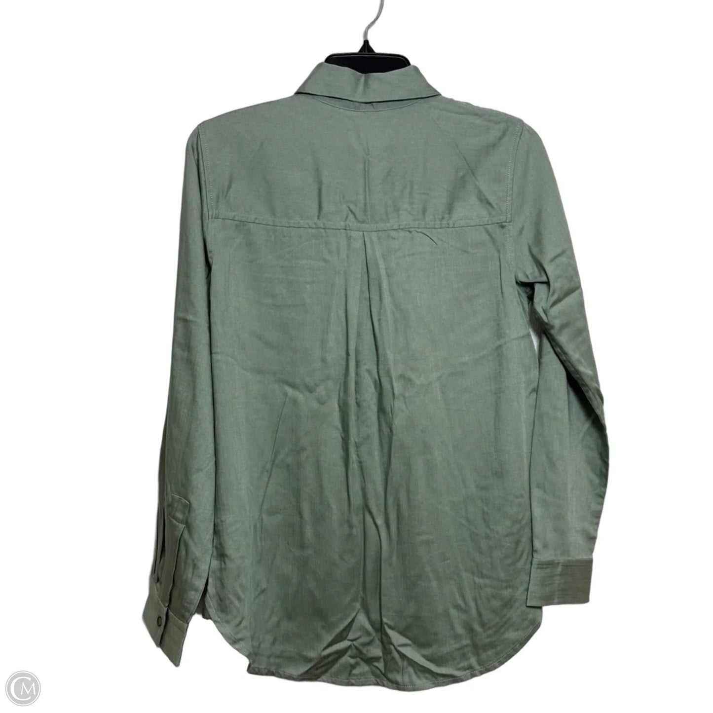 Top Long Sleeve By Lands End In Green, Size: Xs