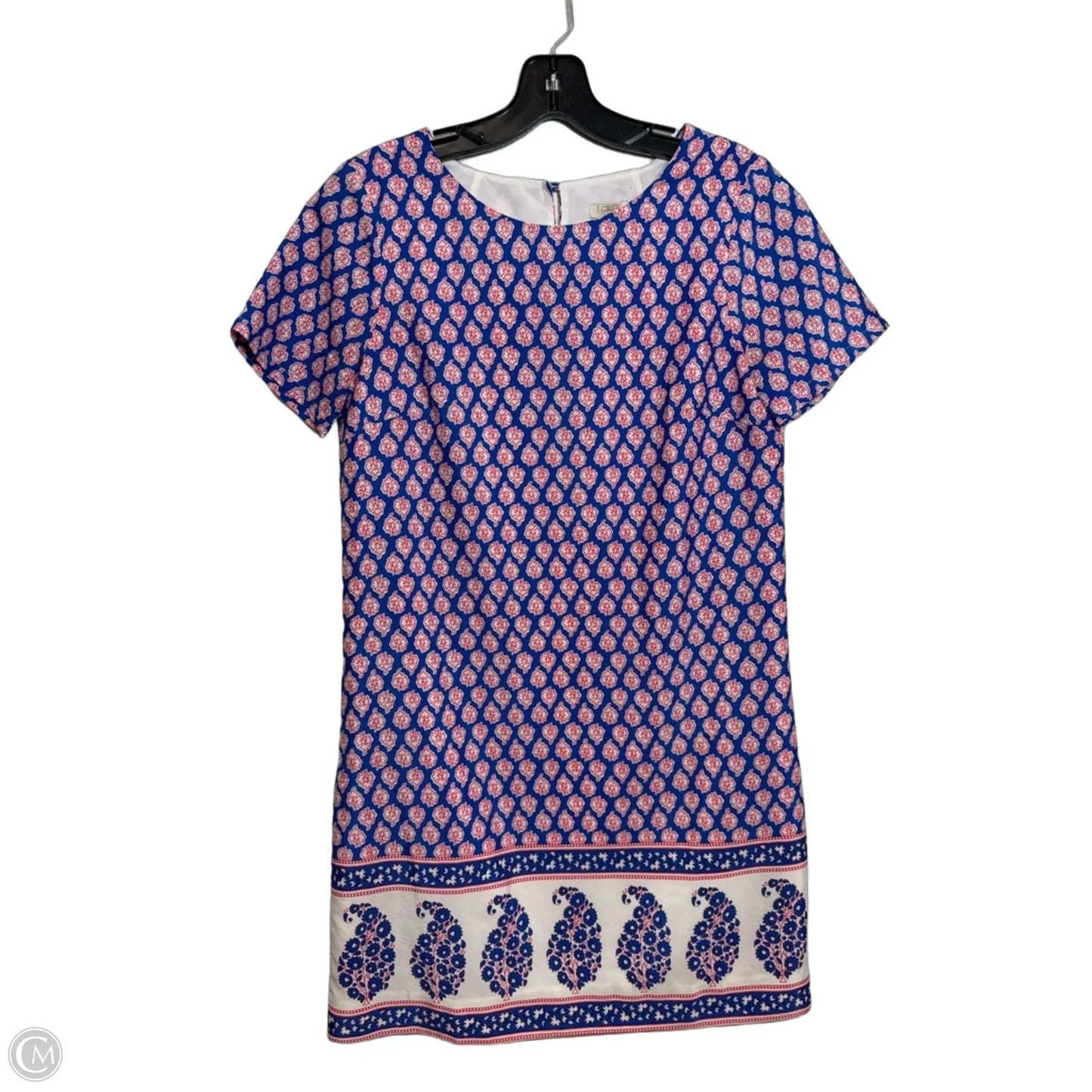 Dress Casual Midi By J. Crew In Blue & White, Size: 0