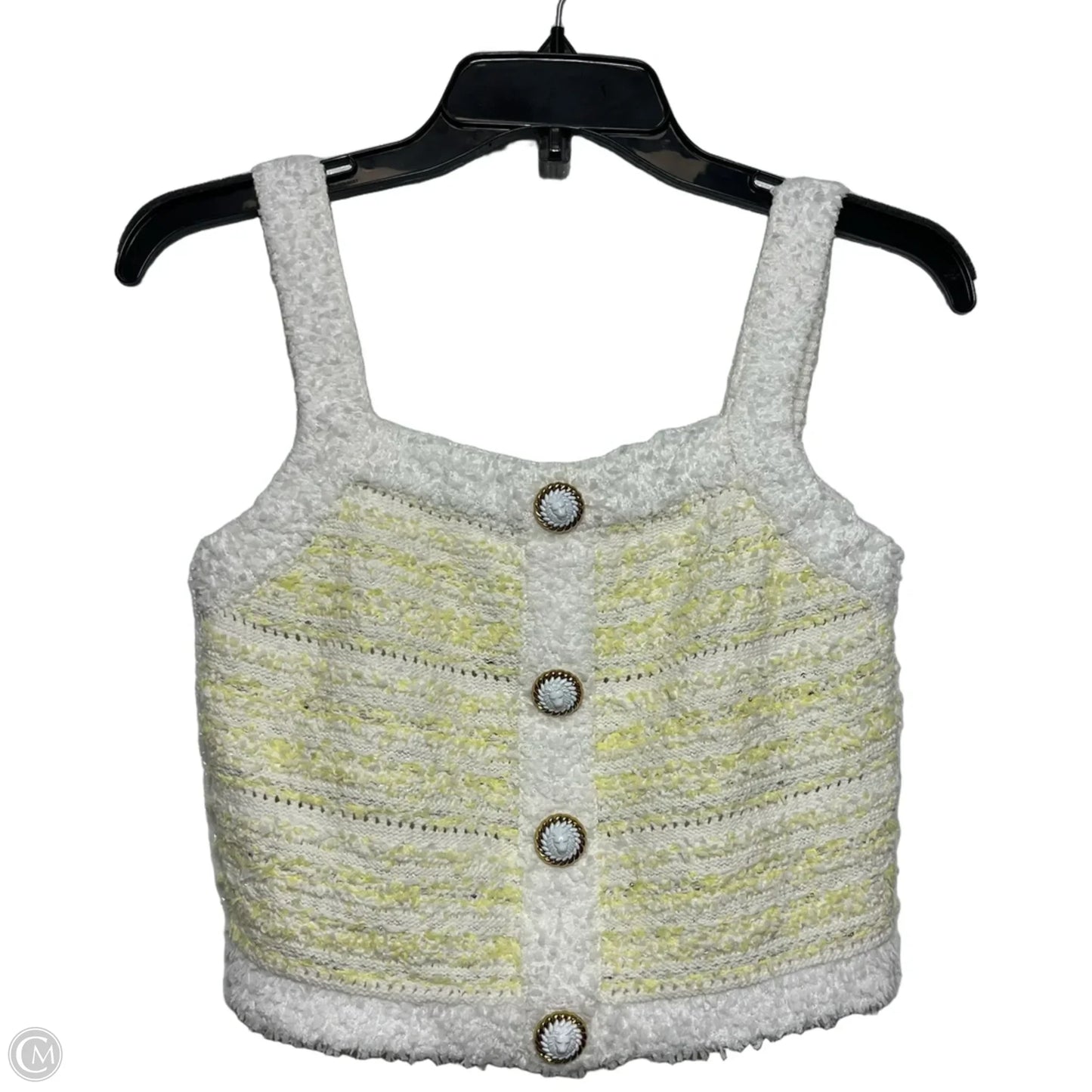 Top Sleeveless By Benaar In Yellow, Size: M