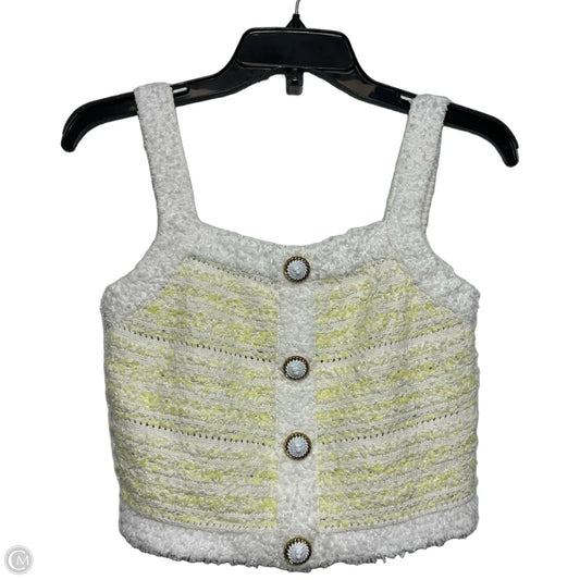 Top Sleeveless By Benaar In Yellow, Size: M