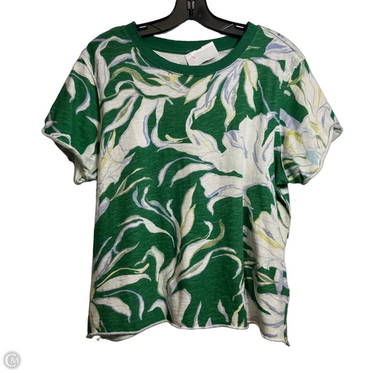 Top Short Sleeve Basic By Maeve In Green, Size: M