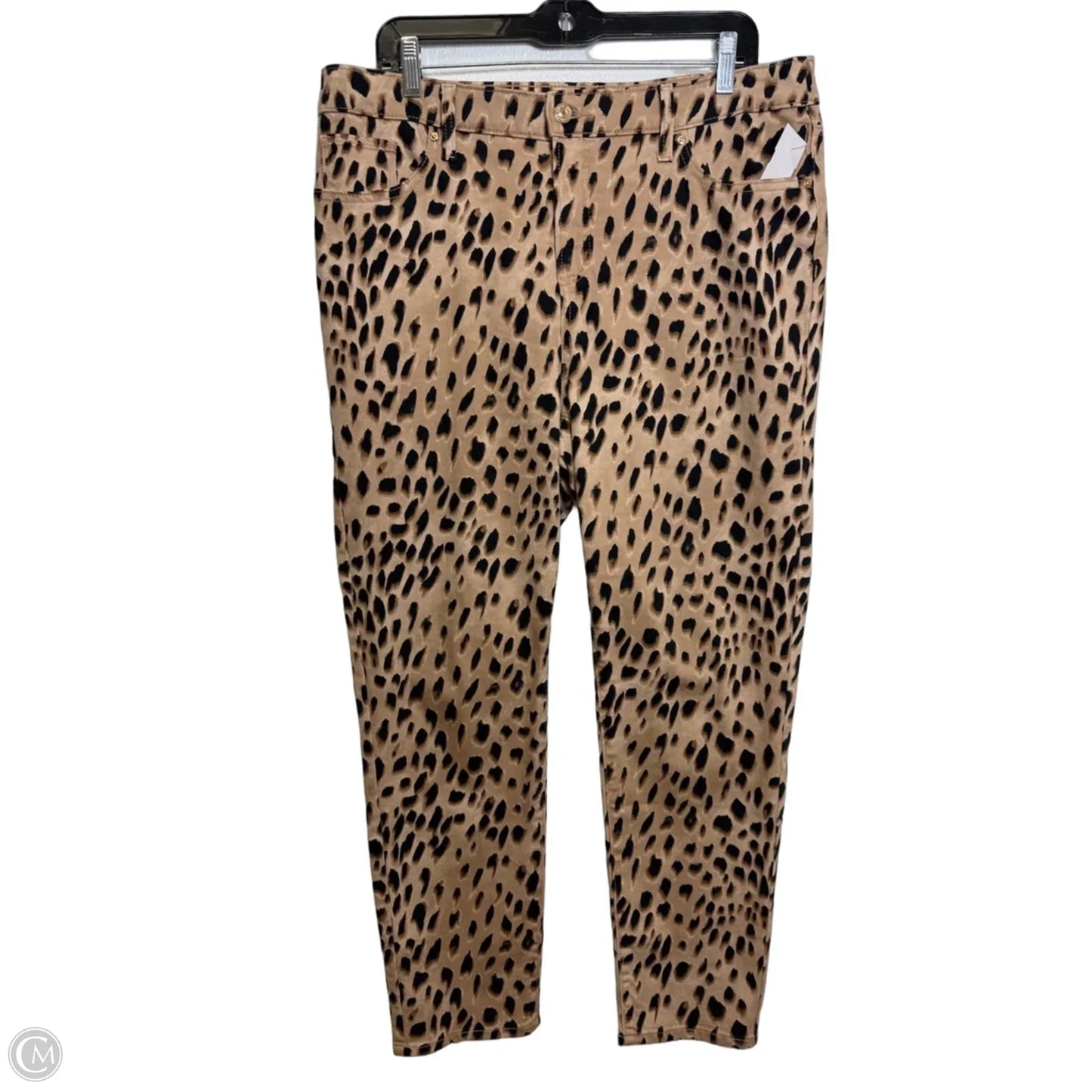 Jeans Skinny By Chicos In Animal Print, Size: 12