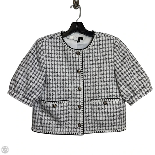 Blazer By Ann Taylor In Black & White, Size: 6