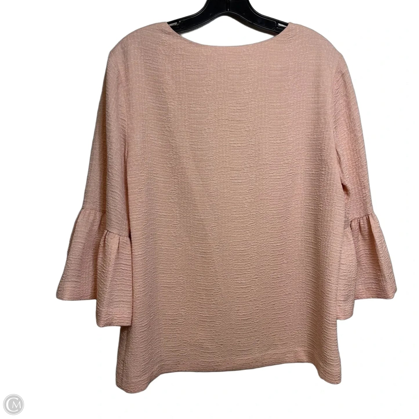 Top Long Sleeve By Calvin Klein In Peach, Size: S