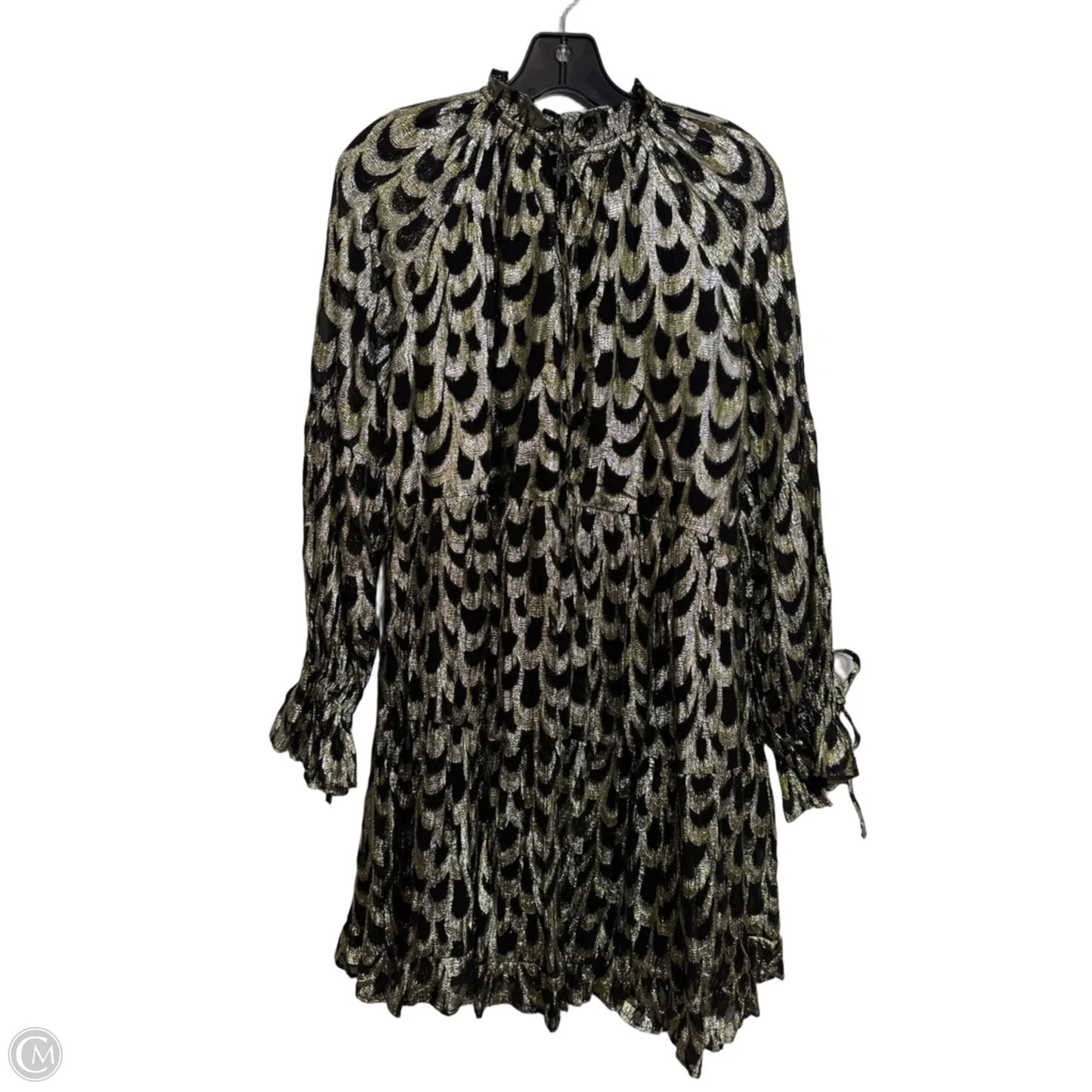 Dress Casual Short By Gibson And Latimer In Black & Gold, Size: S