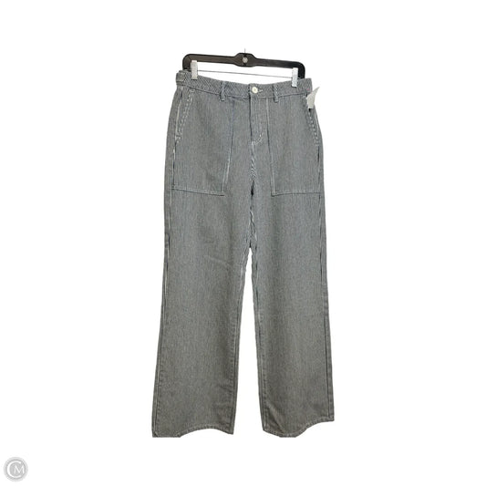 Pants Wide Leg By Clothes Mentor In Blue & White, Size: 2
