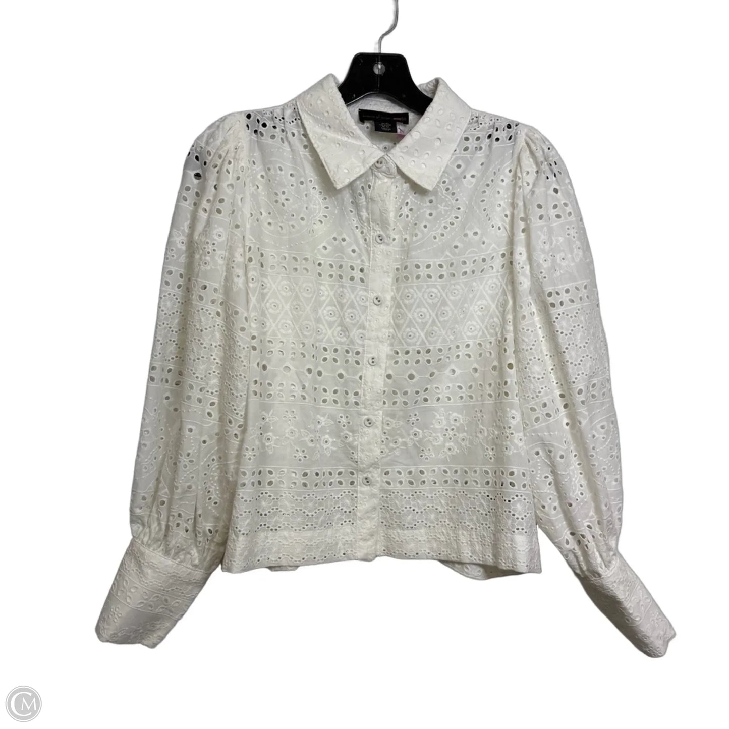 Top Long Sleeve By House Of Harlow In White, Size: Xs