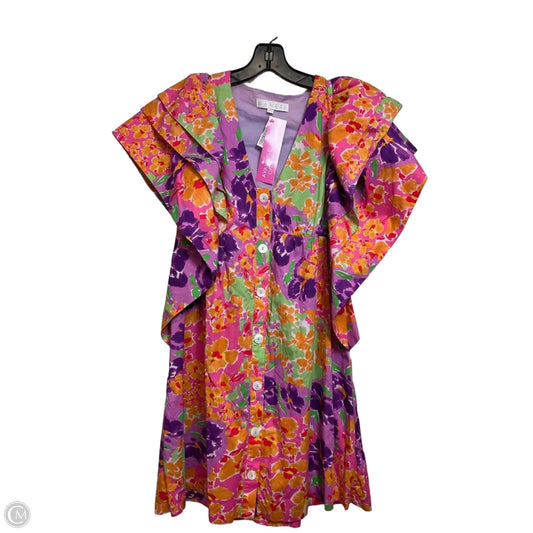 Dress Casual Midi By Karlie In Multi-colored, Size: S