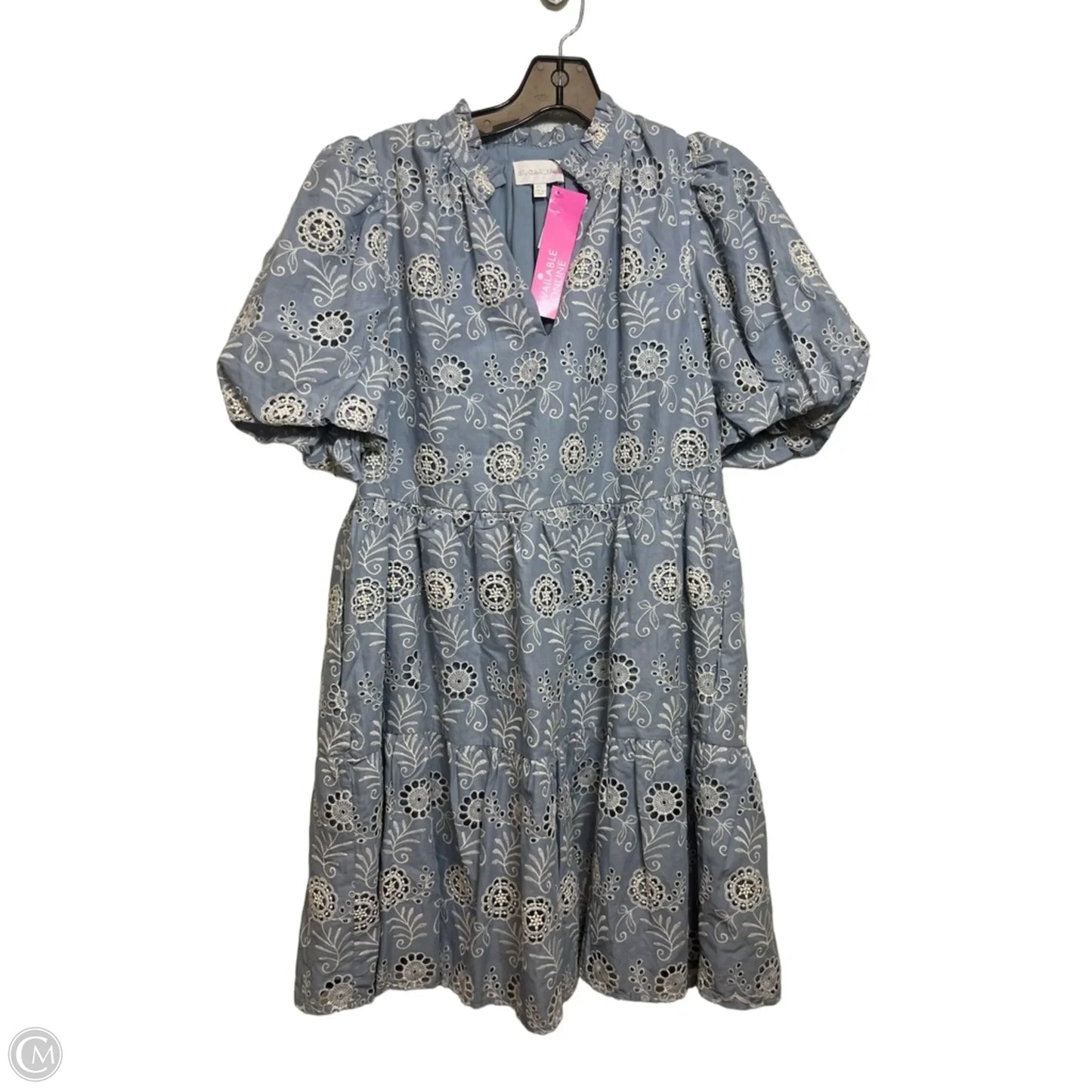 Dress Casual Short By Sugar Lips In Blue, Size: Xs