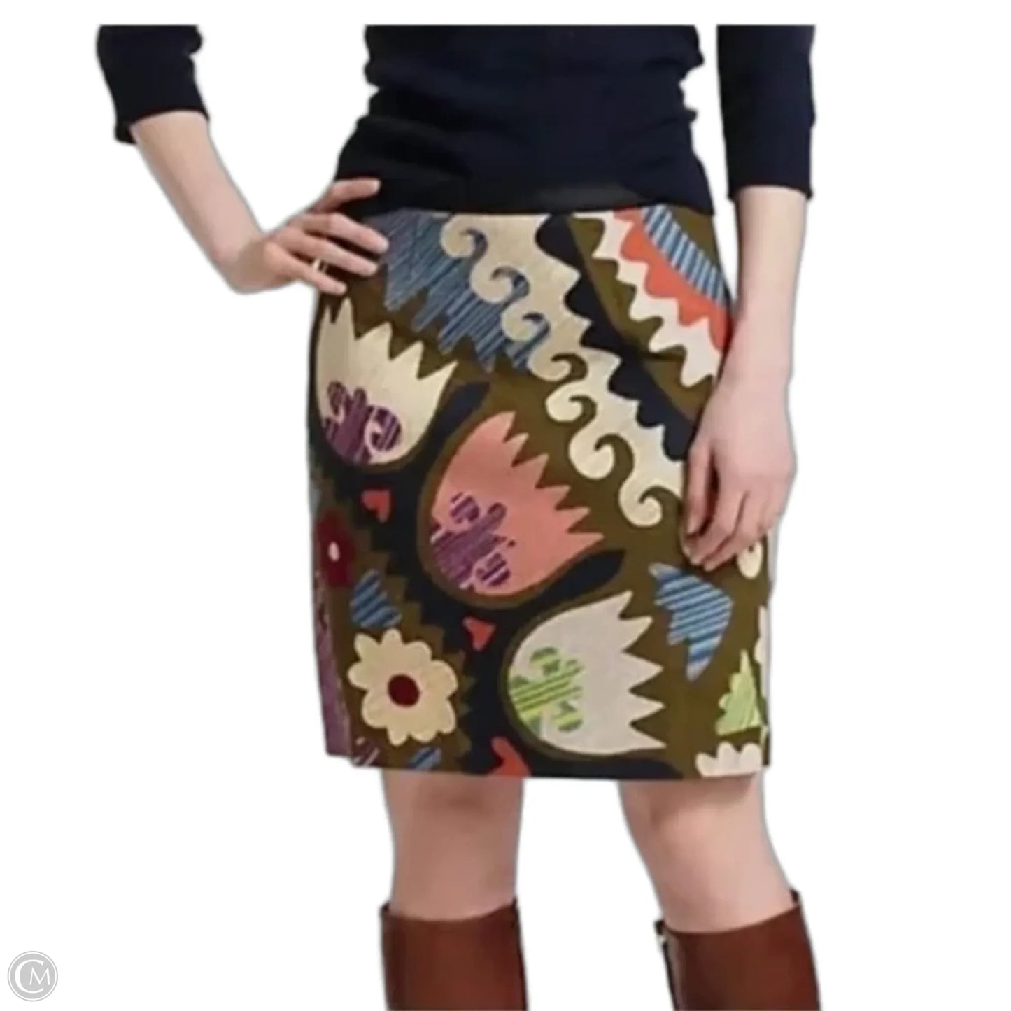 Skirt Mini & Short By Anthropologie In Green, Size: 4