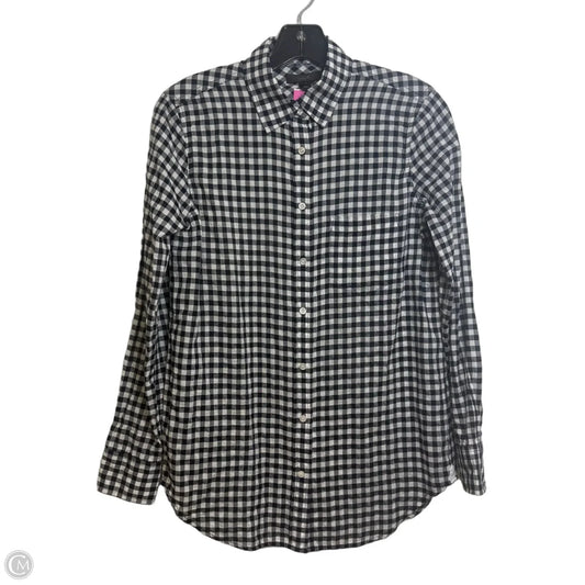 Top Long Sleeve By J. Crew In Blue & White, Size: 0