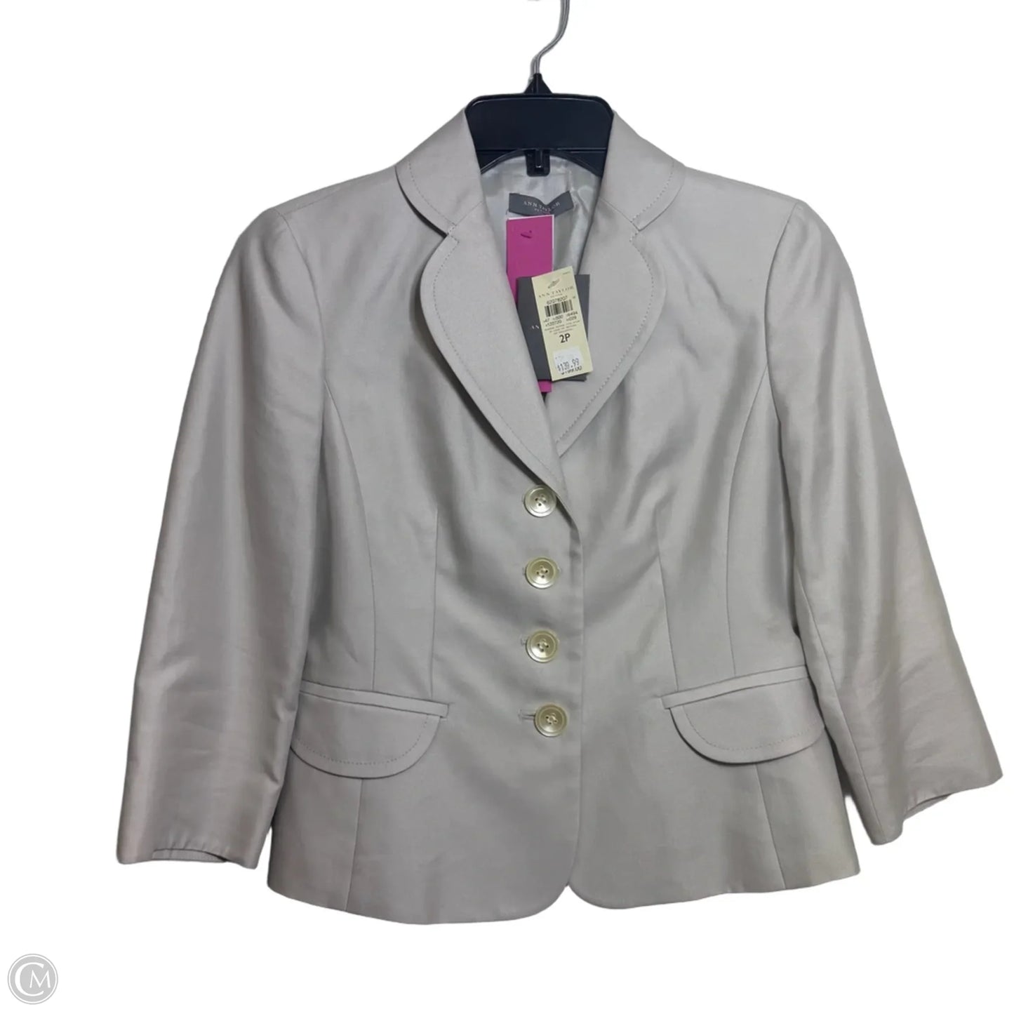 Blazer By Ann Taylor In Taupe, Size: 2p