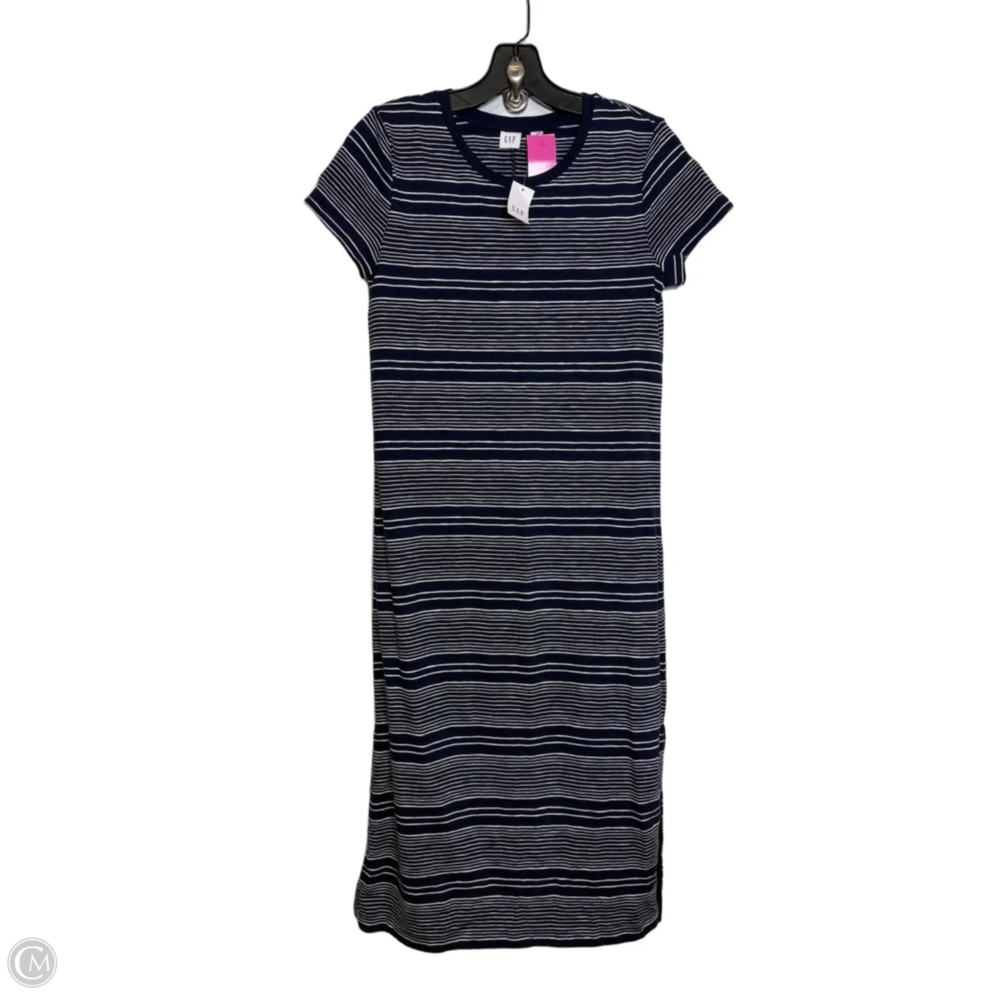 Dress Casual Midi By Gap In Striped Pattern, Size: Xs