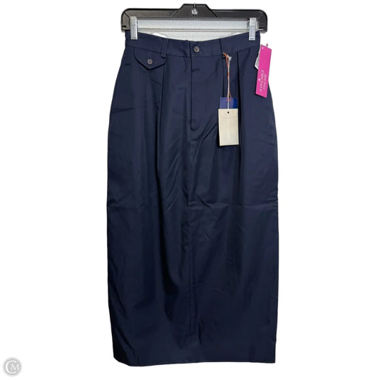 Skirt Midi By Ralph Lauren In Navy, Size: 6