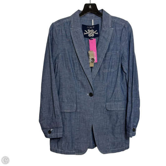 Blazer By J. Crew In Blue Denim, Size: Xs