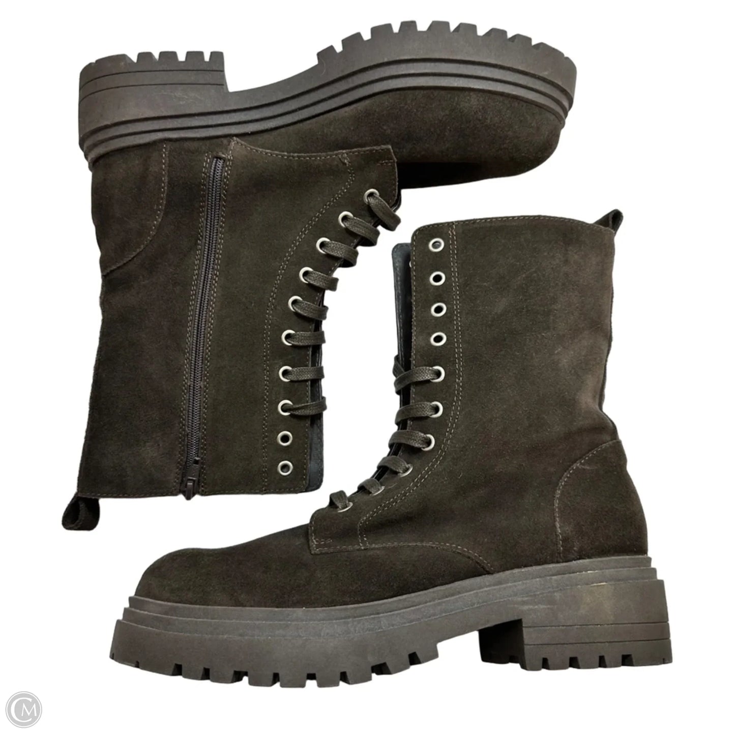Boots Combat By Helene Rouge In Brown, Size: 10