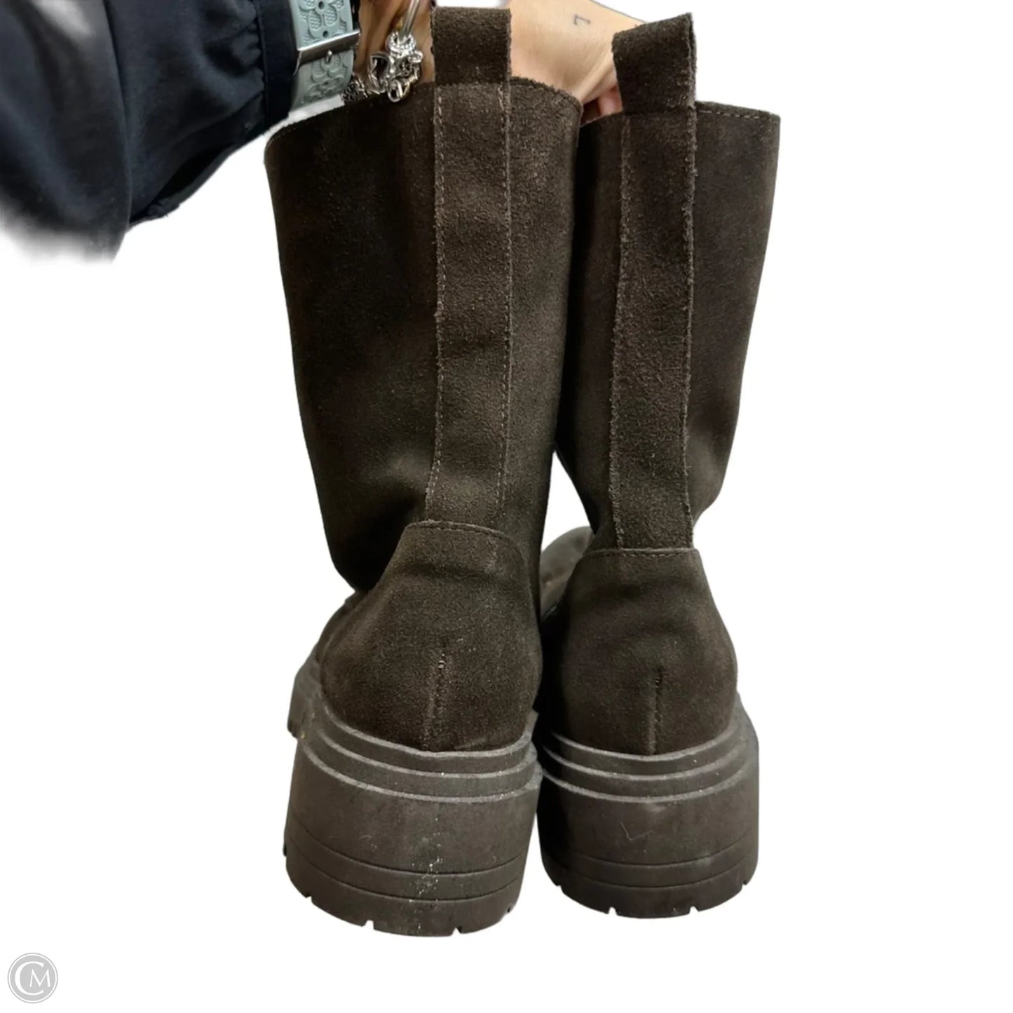 Boots Combat By Helene Rouge In Brown, Size: 10