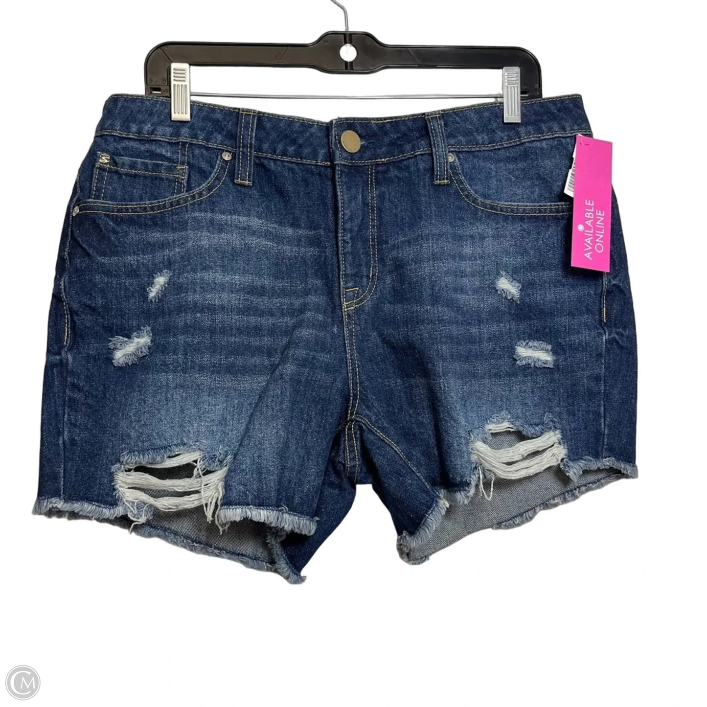 Shorts By Seven 7 In Blue Denim, Size: 10