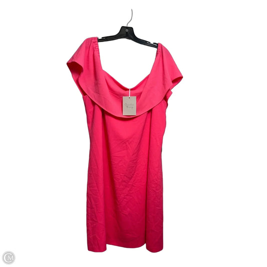 Dress Casual Short By Clothes Mentor In Pink, Size: Xxl