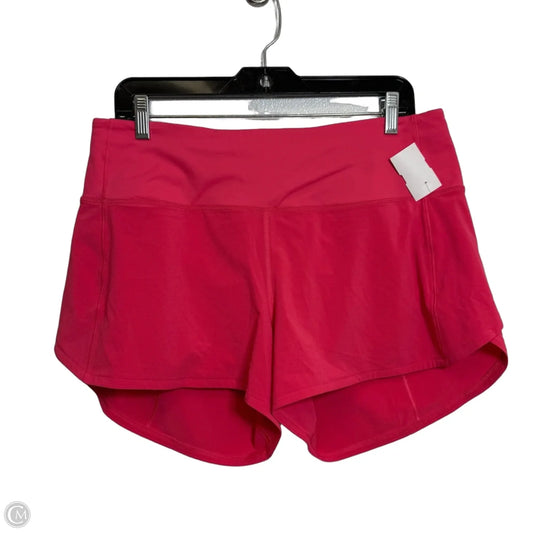 Athletic Shorts By Lululemon In Pink, Size: 10