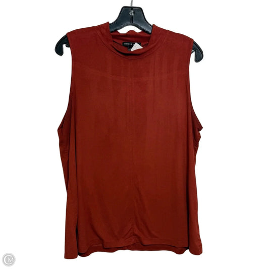 Top Sleeveless By Cable And Gauge In Orange, Size: Xl