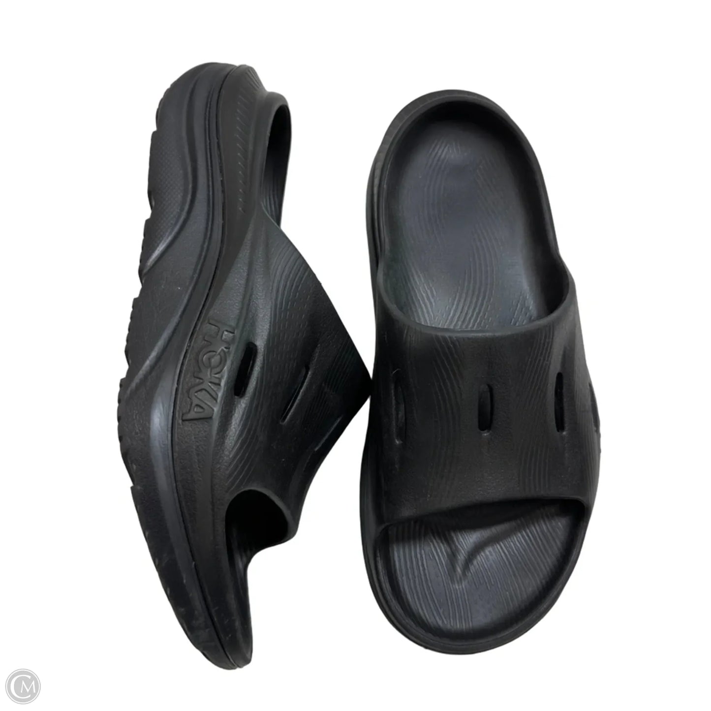 Sandals Flats By Hoka In Black, Size: 8