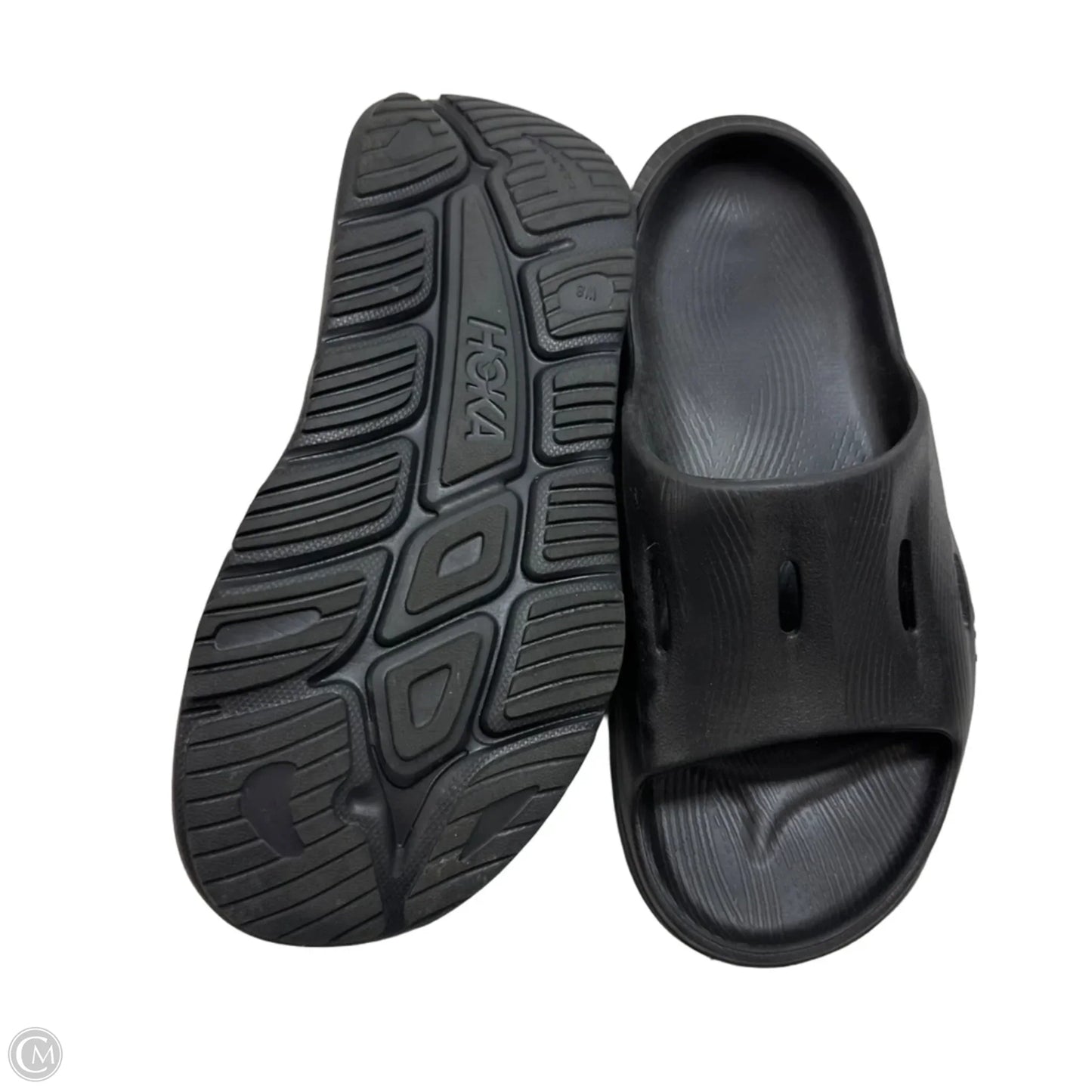 Sandals Flats By Hoka In Black, Size: 8