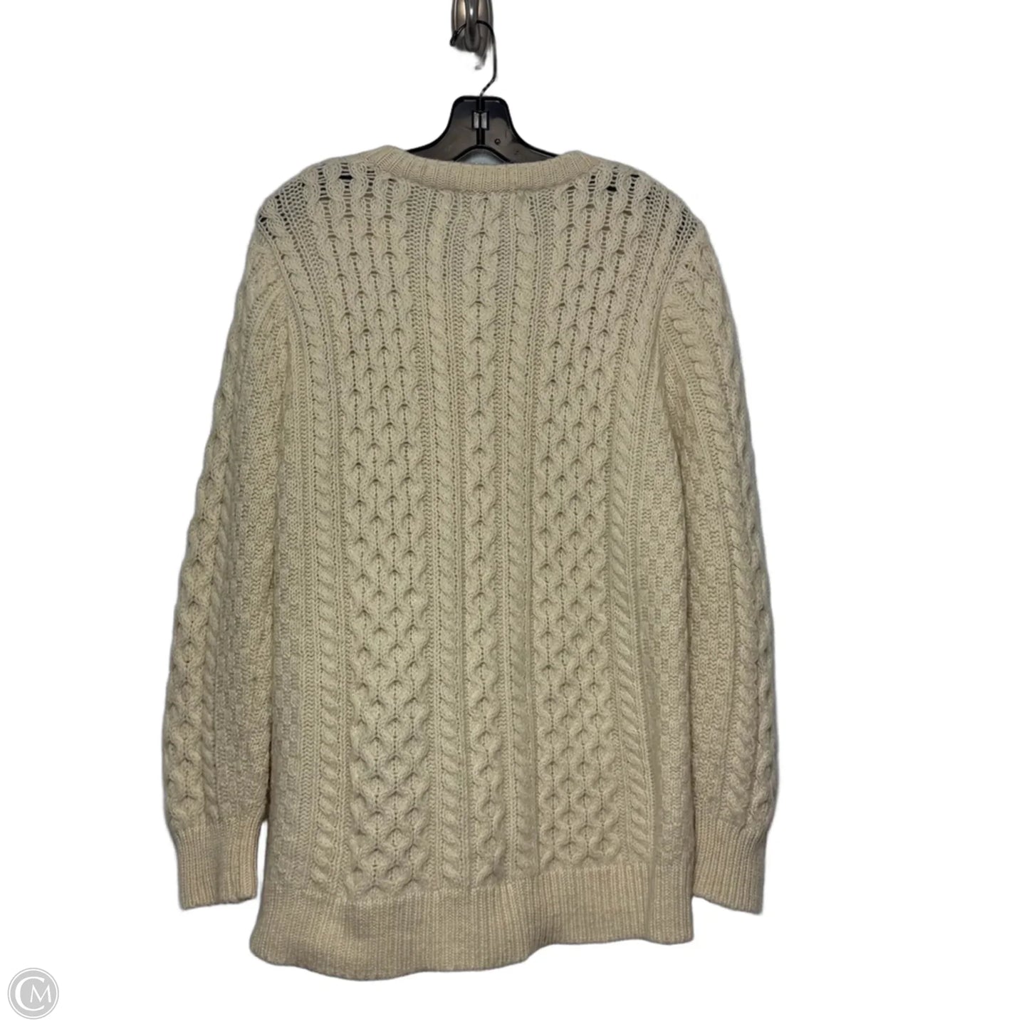 Sweater By Aran Crafts/made in Ireland 100% merino wool In Beige, Size: S