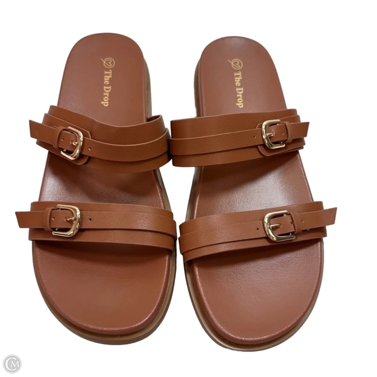 Sandals Flats By The Drop In Tan, Size: 8.5