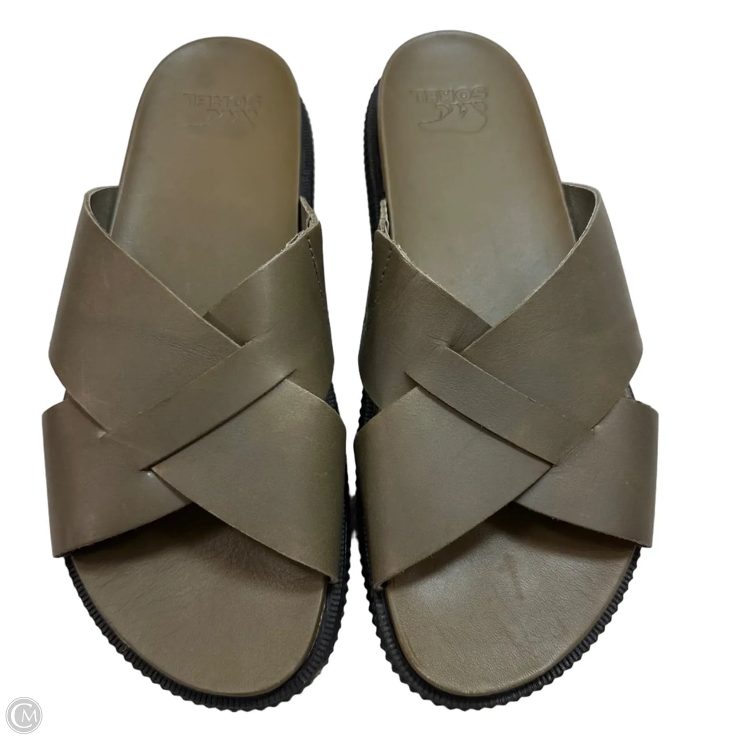 Sandals Flats By Sorel In Green, Size: 8