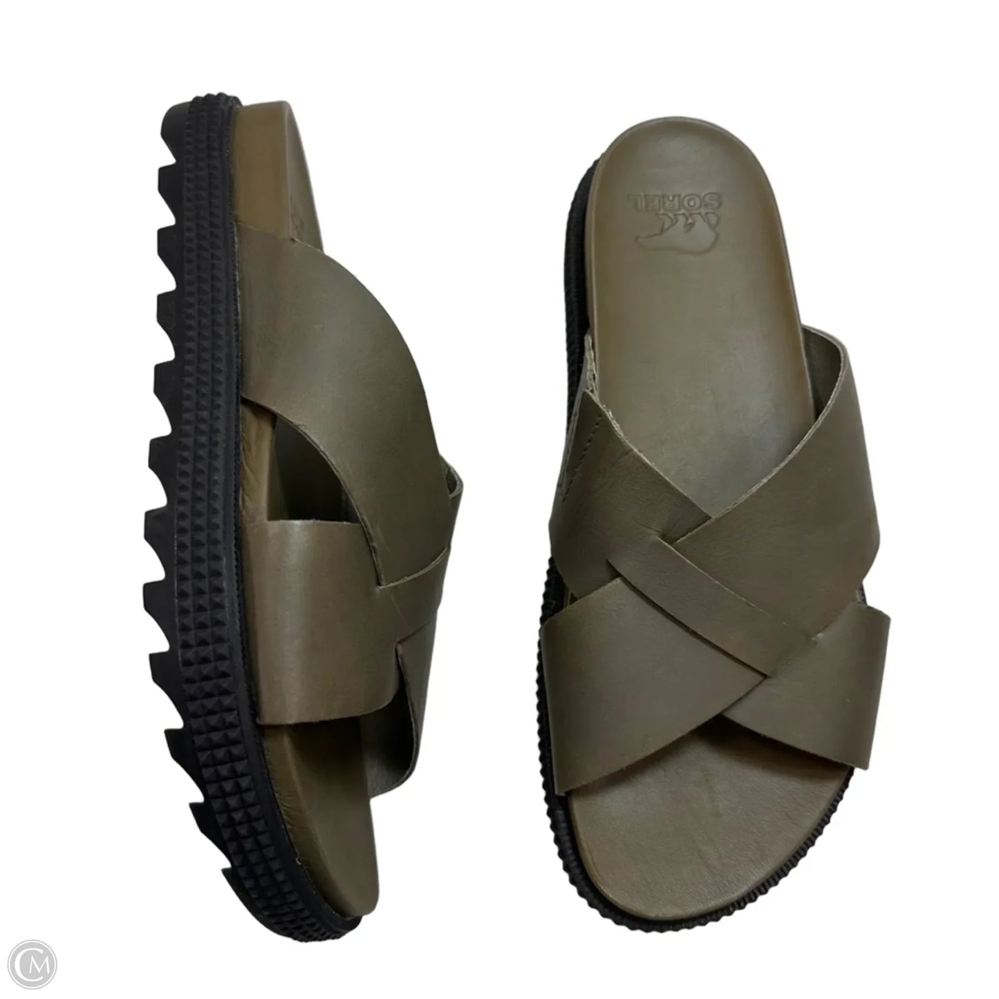 Sandals Flats By Sorel In Green, Size: 8