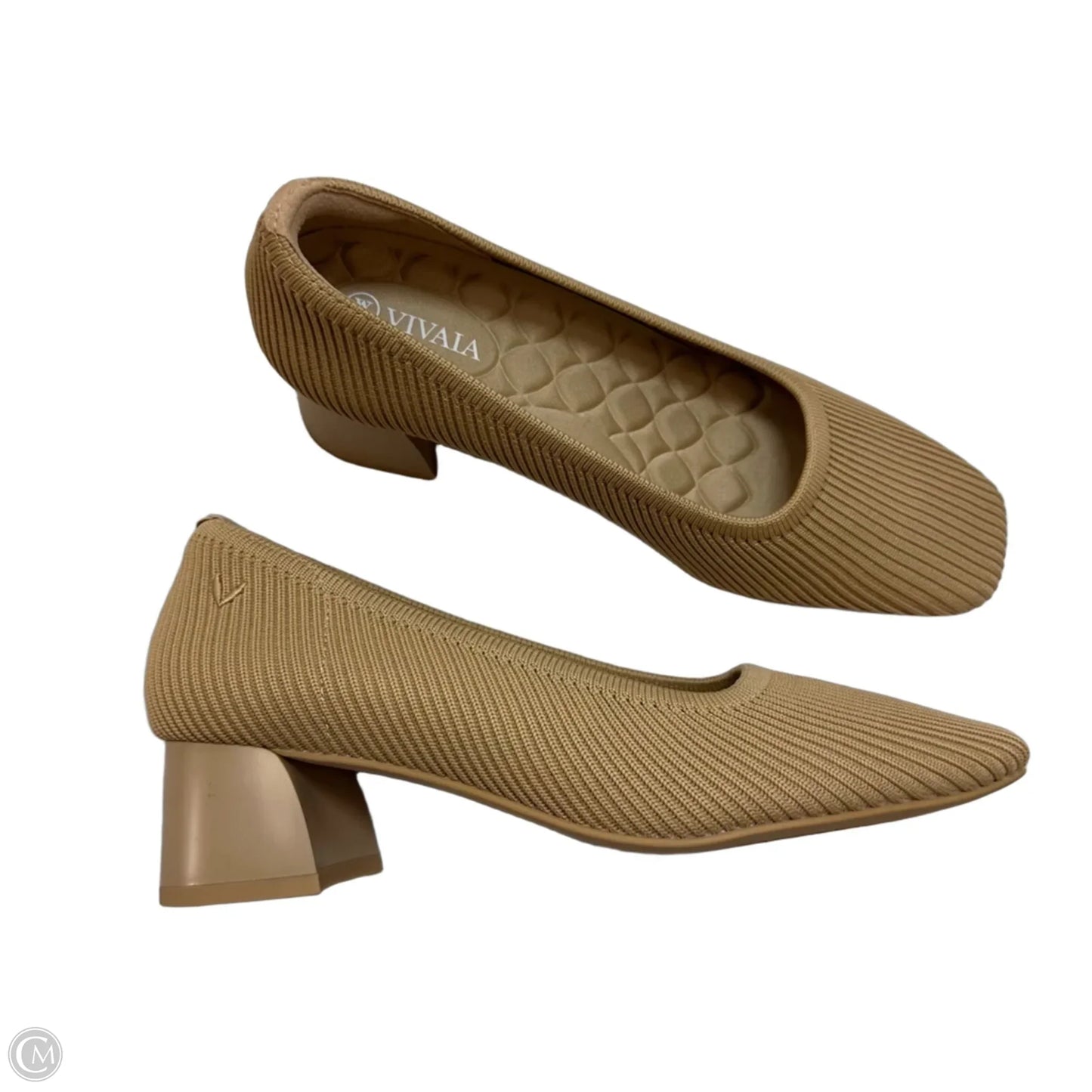 Shoes Heels Block By Vivaia In Tan, Size: 7.5