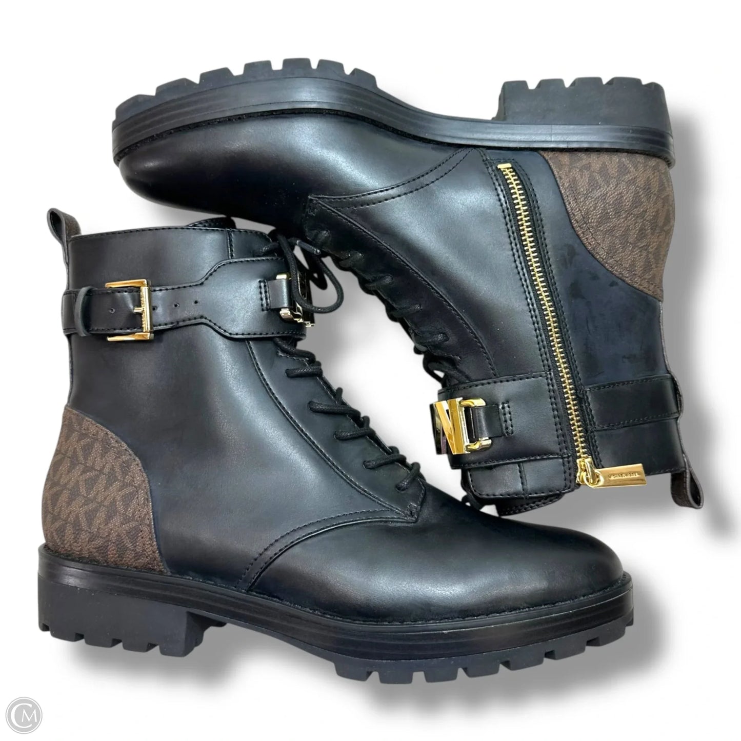 Boots Combat By Michael By Michael Kors In Brown, Size: 10