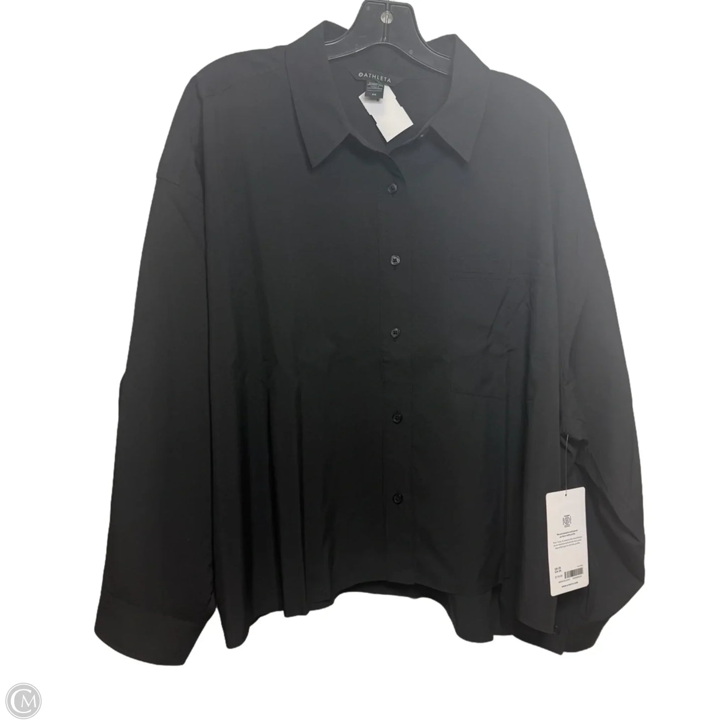 Top Long Sleeve By Athleta In Black, Size: 2x