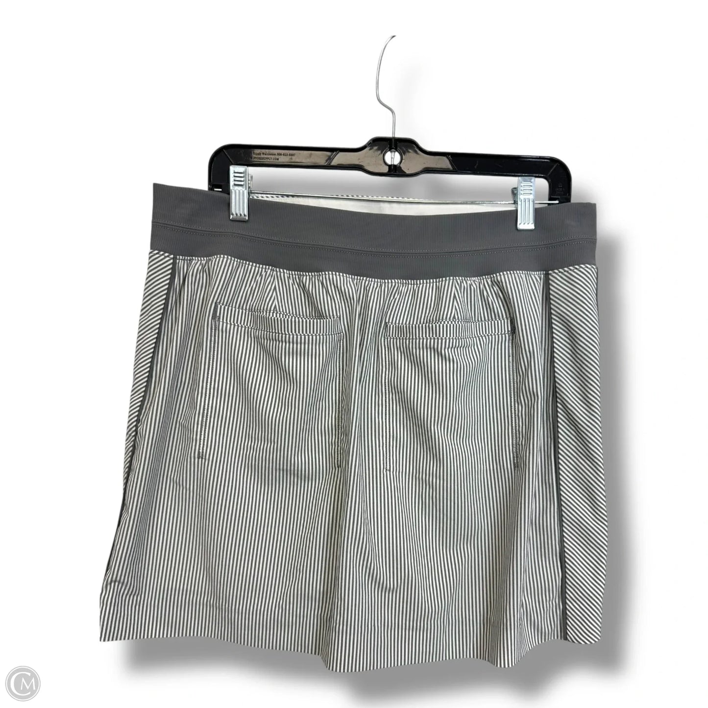 Athletic Skort By Athletica In Striped Pattern, Size: 12