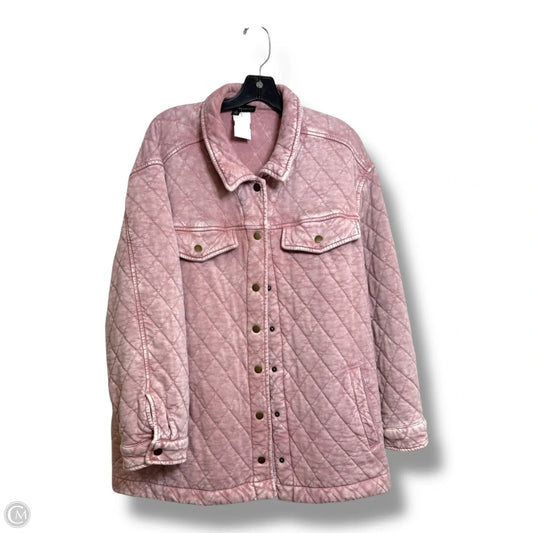 Jacket Puffer & Quilted By Clothes Mentor In Pink, Size: 2x