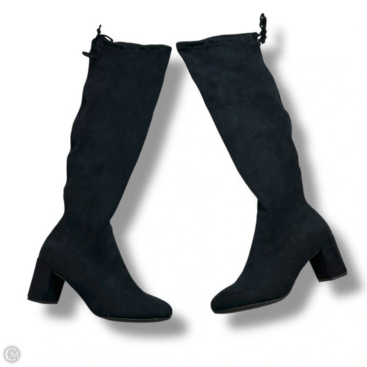 Boots Mid-calf Heels By Madeline In Black, Size: 8