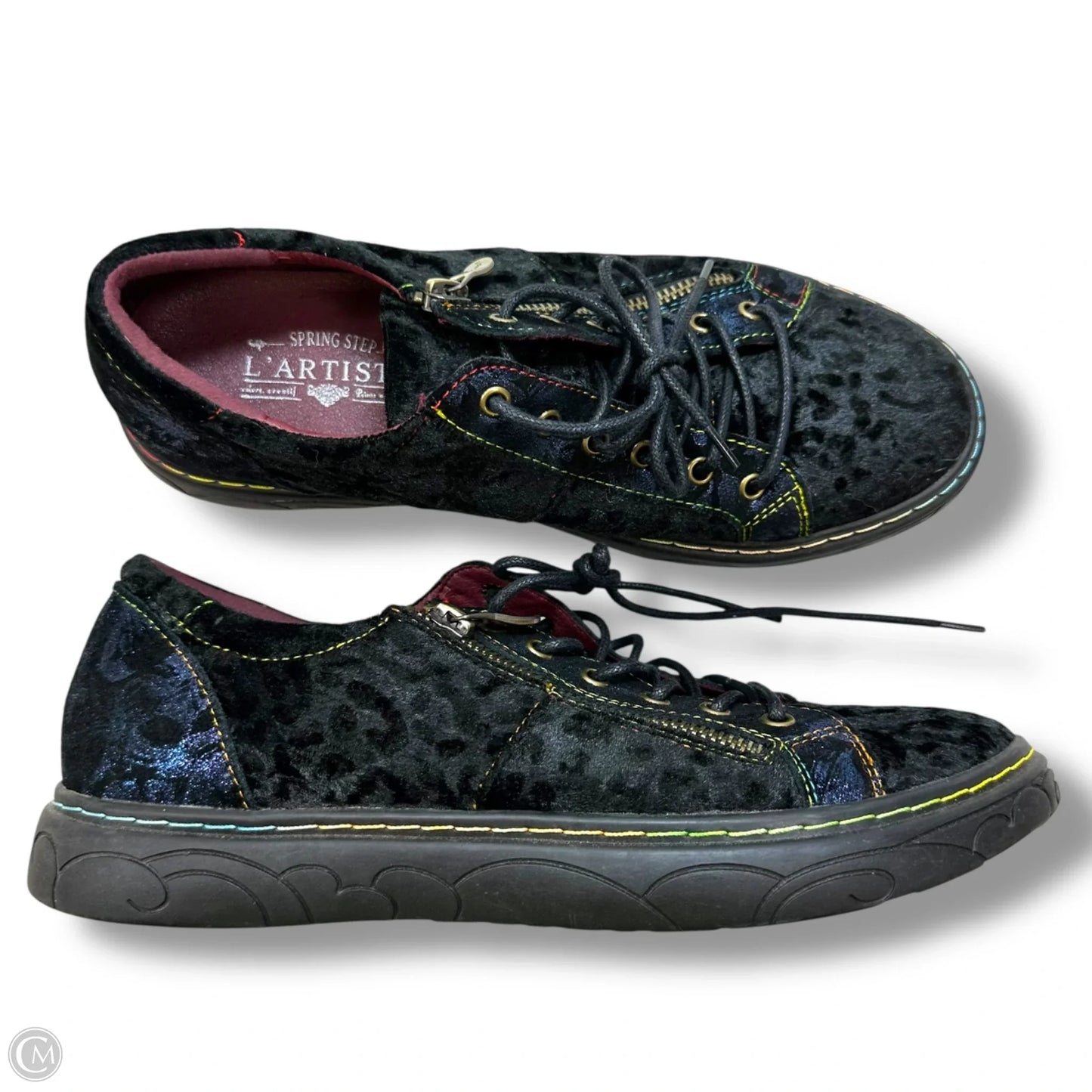 Shoes Flats By Clothes Mentor In Black, Size: 10