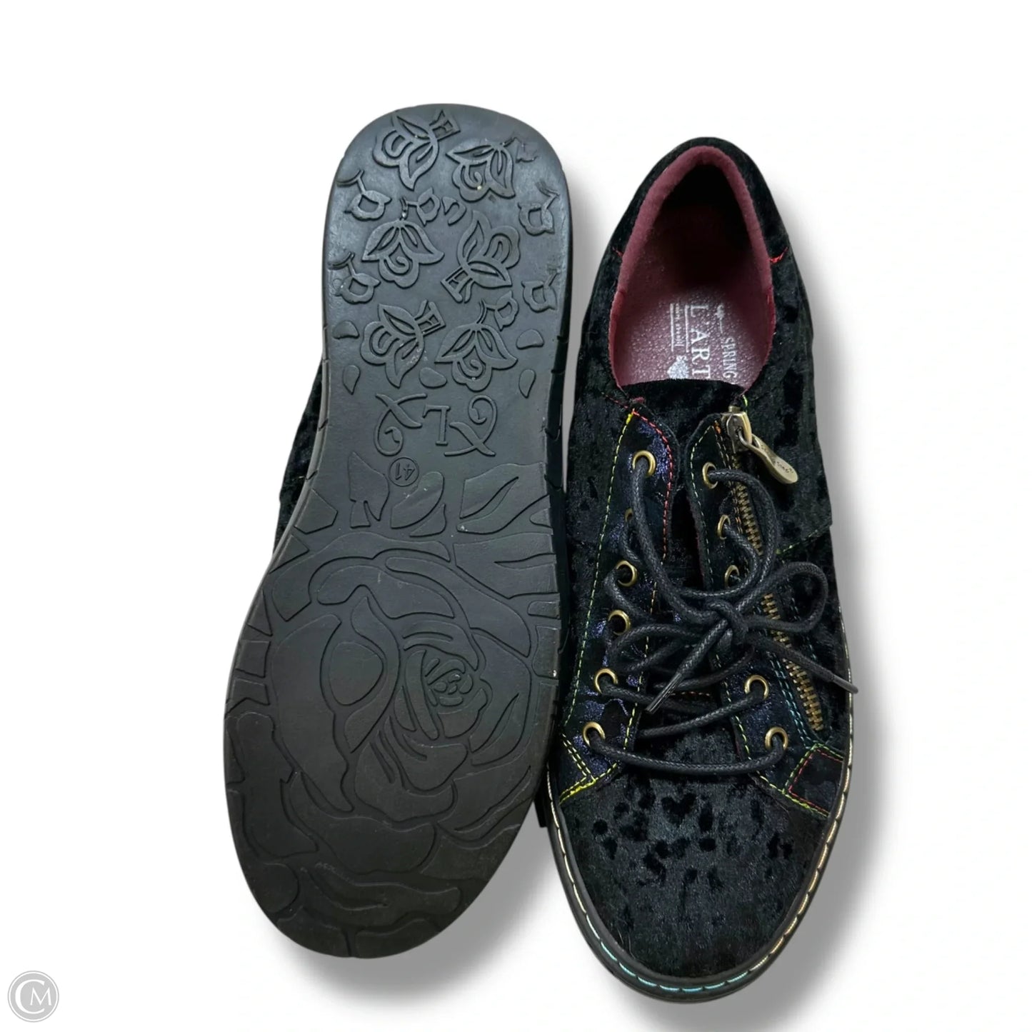 Shoes Flats By Clothes Mentor In Black, Size: 10