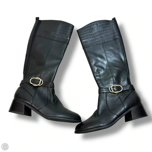 Boots Knee Flats By Marc Fisher In Black, Size: 10