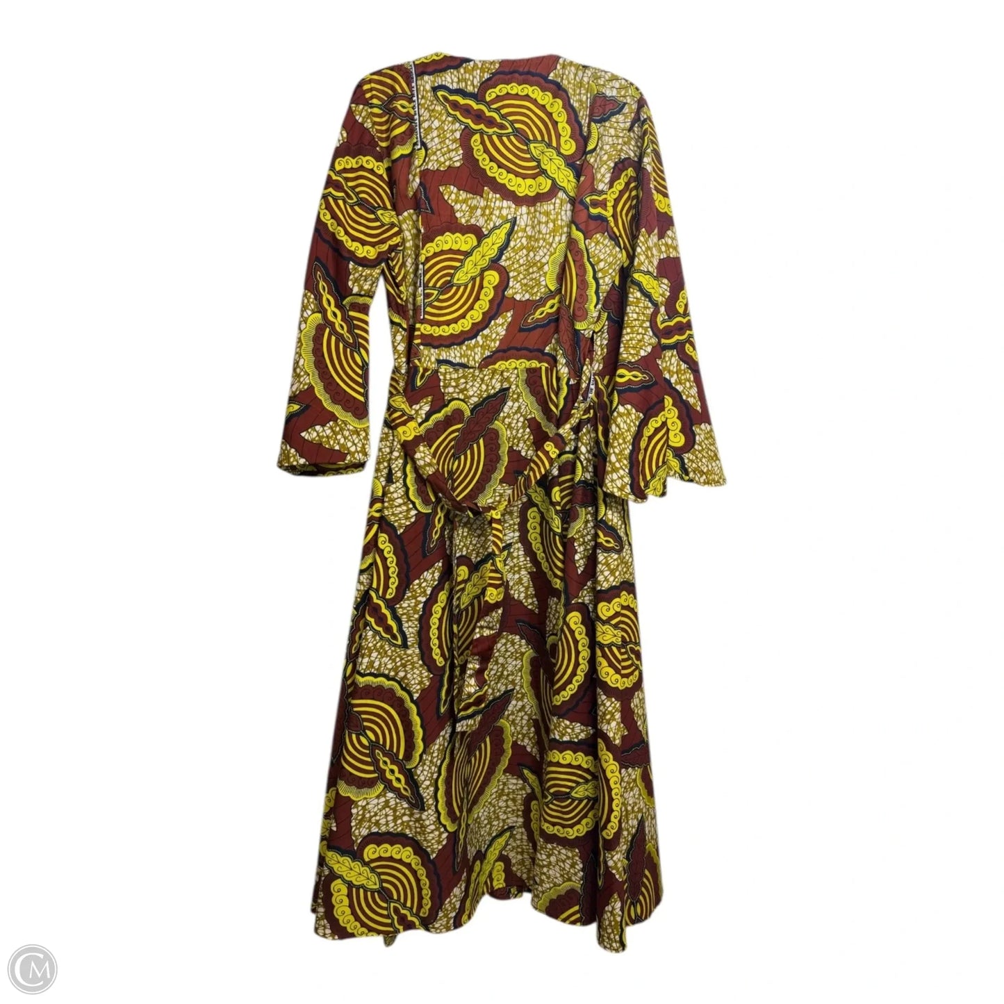 Dress Party Long By Clothes Mentor In Yellow, Size: Osfm