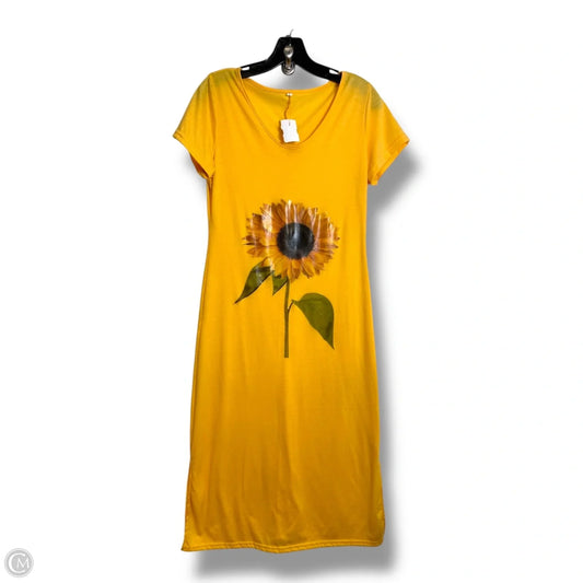 Dress Casual Midi By Clothes Mentor In Yellow, Size: S