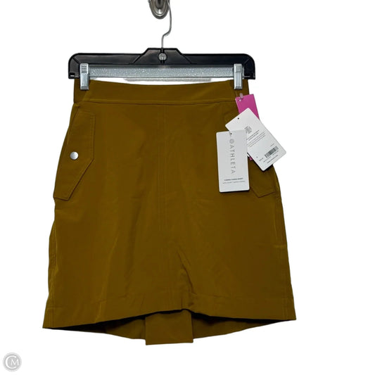 Athletic cargo Skort By Athleta In Yellow, Size: 4
