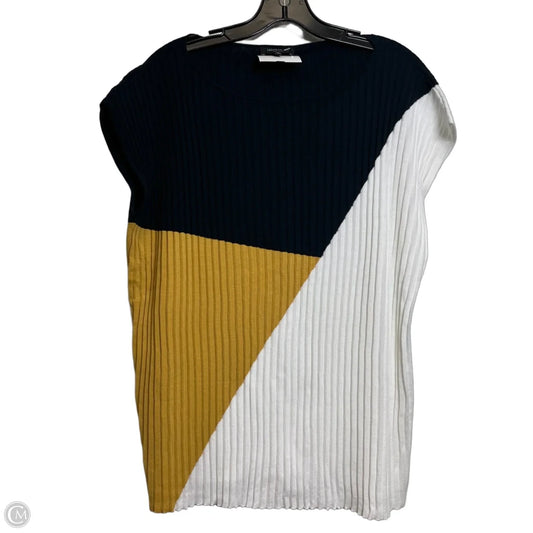 Top Short Sleeve Designer By Lafayette 148 In Multi-colored, Size: M