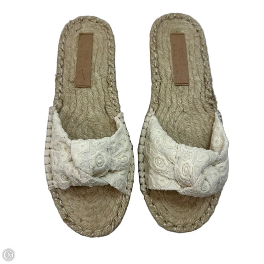 Sandals Flats By Asos In Cream, Size: 8.5