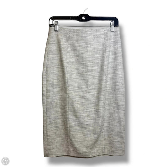 Skirt Midi By Banana Republic In Grey, Size: 8
