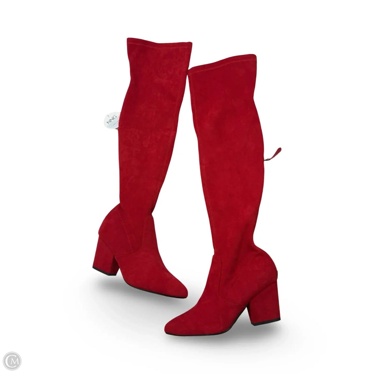 Boots Over-the-knee Heels By Cmf In Red, Size: 9.5