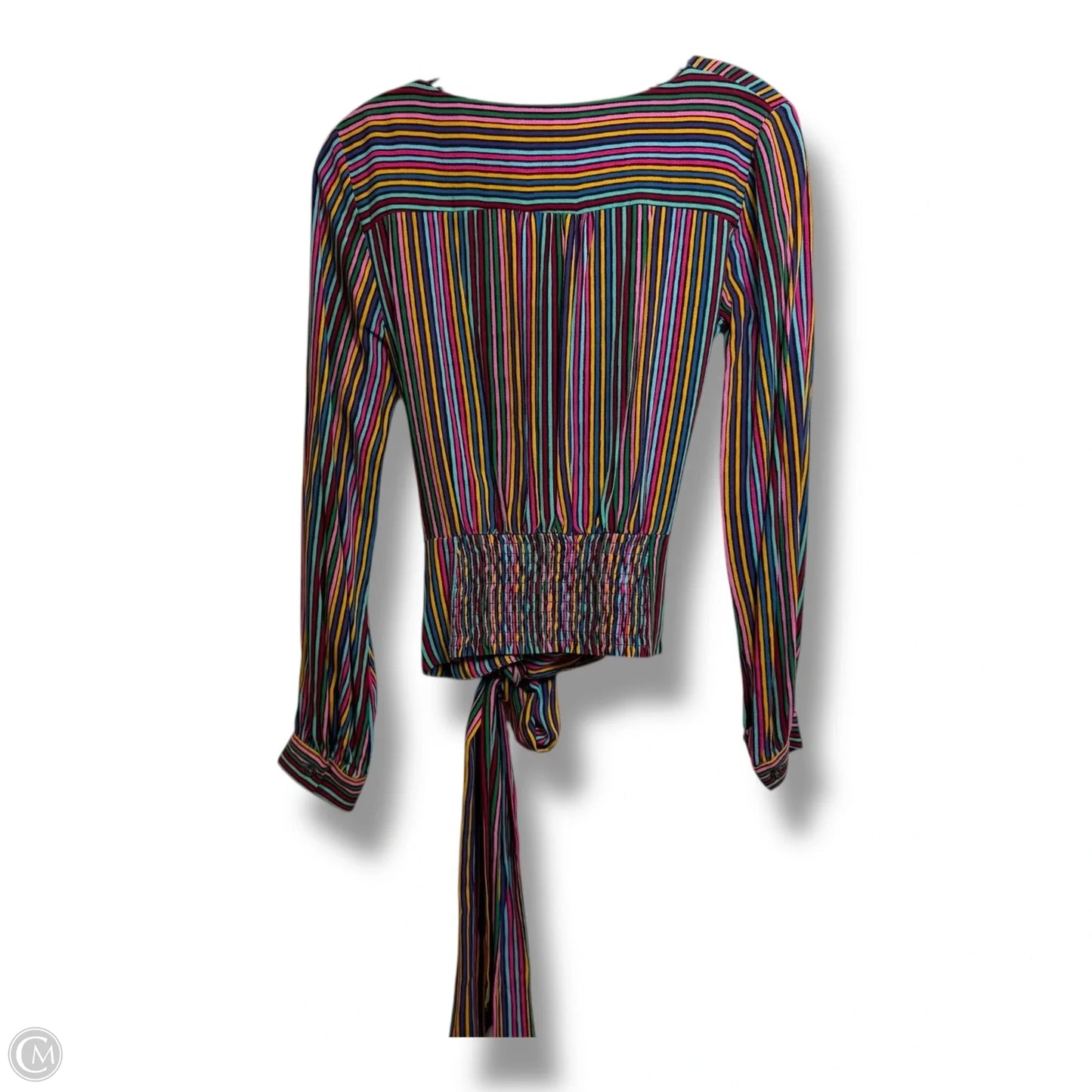 Top Long Sleeve By Maeve In Striped Pattern, Size: 0