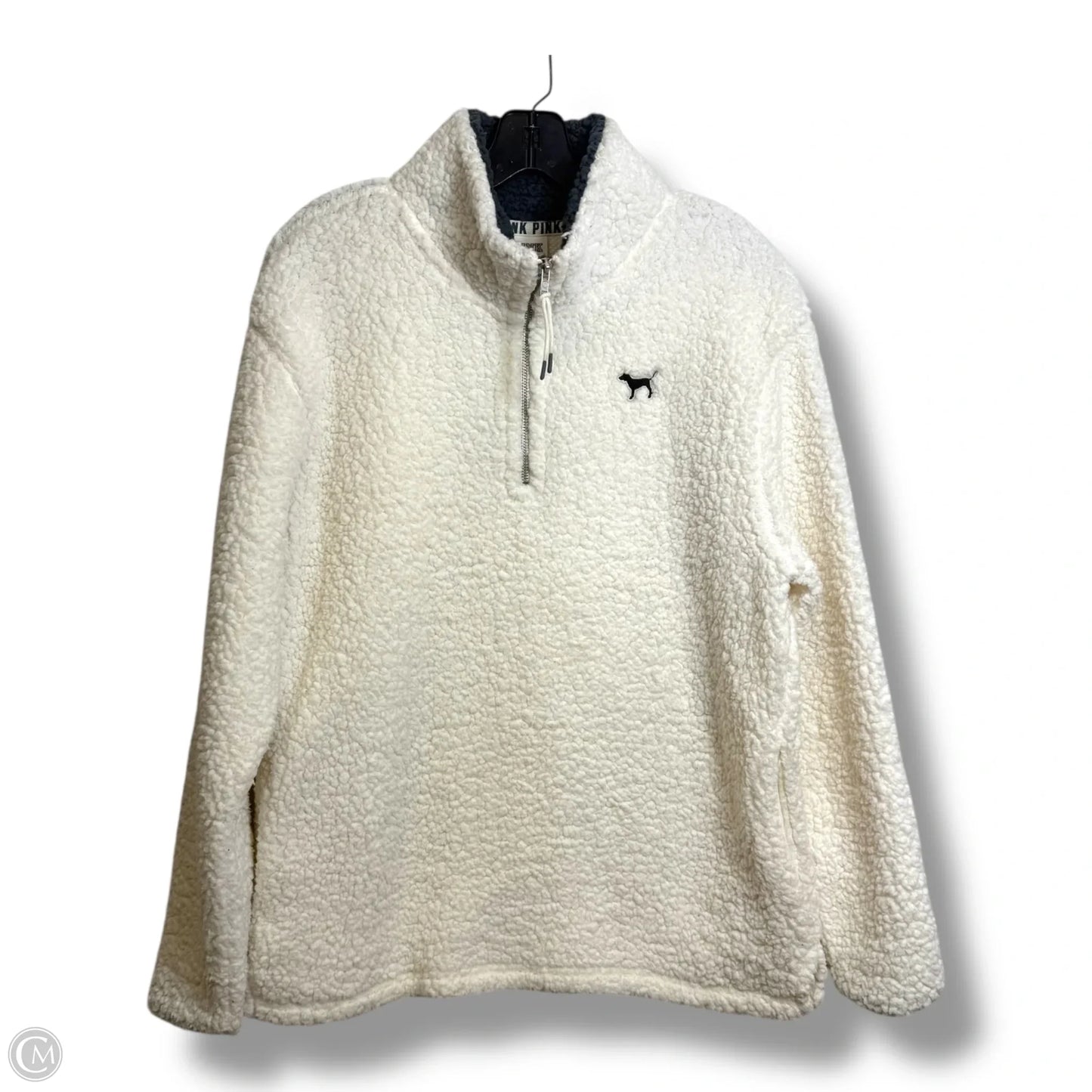 Sherpa Sweater By Pink In White, Size: M